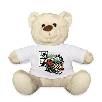 De la terre dans les chaussettes, des étoiles dans les yeux - Nounours - blanc - Devant