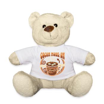 Cocoa saying cozy - Teddy Bear - white - Front