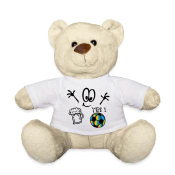 Regenbogen Fußball Yes - Teddy - Weiß - Vorne