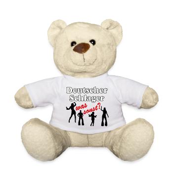 Deutscher Schlager Party Motif - Teddy - Weiß - Vorne