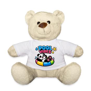 Ambiance piscine Panda Relax - Nounours - blanc - Devant