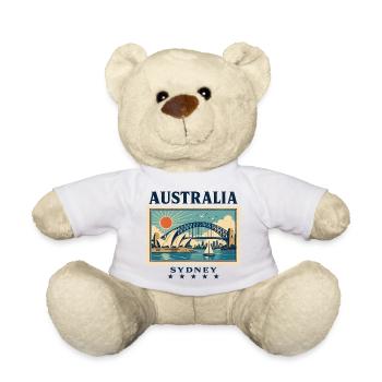 Sydney Harbour Magic as a travel brand - Teddy Bear - white - Front