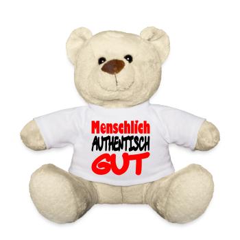 menschlich_authentisch_gut - Teddy - Weiß - Vorne