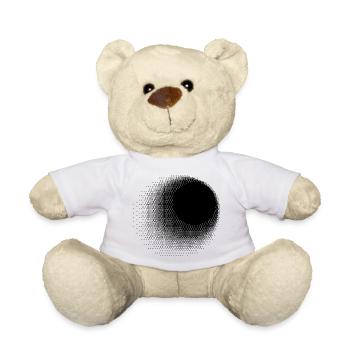 Geometric Black Sun Design - Teddy Bear - white - Front
