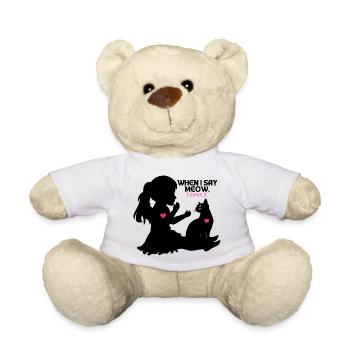 Je le pense vraiment, Chemise de puissance Hearts - Nounours - blanc - Devant
