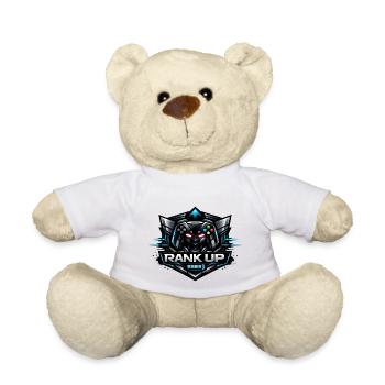 Rangauf Logo: Gaming-Rüstungsemblem - Teddy - Weiß - Vorne