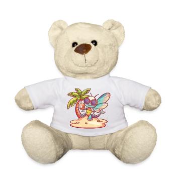 Dragonfly Summer Holiday - Teddy Bear - white - Front