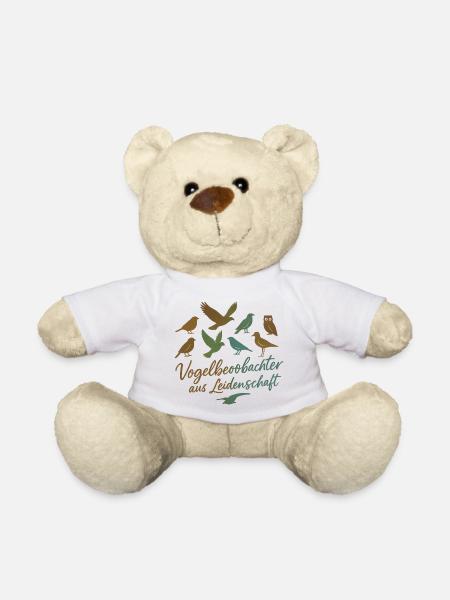 Vogelbeobachter aus Leidenschaft - Teddy - Weiß