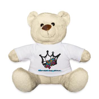 Skatershirt für Kids - Teddy - Weiß - Vorne