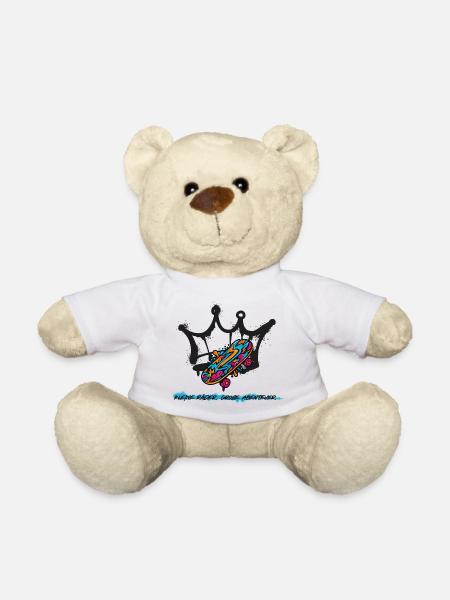 Skatershirt für Kids - Teddy - Weiß