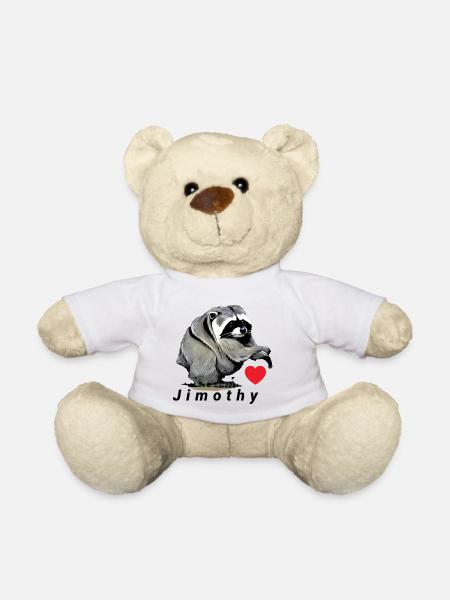 Jimothy Erdmännchenherz-Design - Teddy - Weiß