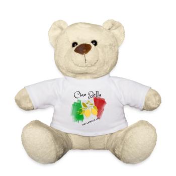 Lemon Branch in Italian Flag - Teddy Bear - white - Front