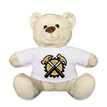 Handwerker Hammer Wappen - Teddy - Weiß - Vorne