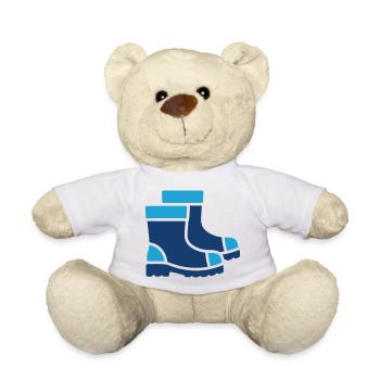 Safety Work Boots Solid Icon Protective Footwear  - Teddy Bear - white - Front