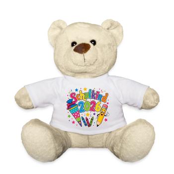 Schulkind 2026 - Teddy - Weiß - Vorne