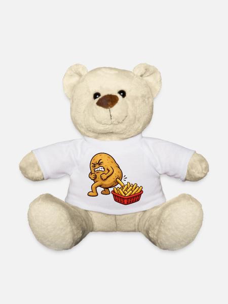 Kartoffelzubereitung Pommes Frites Lustige Pommes  - Teddy - Weiß