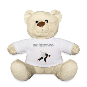 Judo Throw and Grip - Teddy Bear - white - Front
