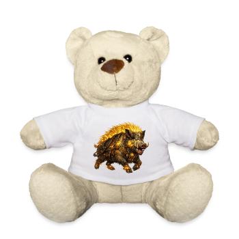 Gullinborsti – The Golden Boar of the Vikings - Teddy Bear - white - Front