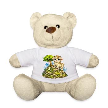 Cuddly goat on the mountain - Teddy Bear - white - Front