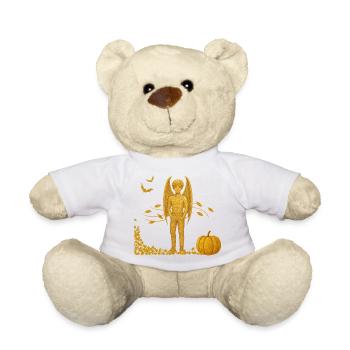 Fall Edition: Vampire Demon with Bats - Teddy Bear - white - Front
