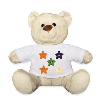 Five Spooky Little Stars - Teddy - Weiß - Vorne