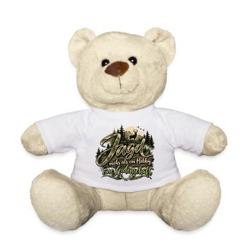 Jäger/in Jagd Leidenschaft Hobby Natur Tiere Wald - Teddy - Weiß - Vorne