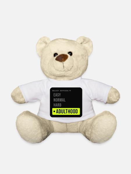 Schwierigkeitsgrad: Leicht, Normal, schweres Erwachsenenalter, - Teddy - Weiß