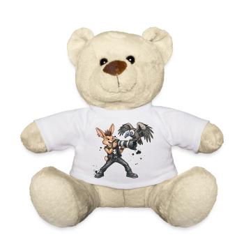 Punk-Hase, der Safari-Fotograf - Teddy - Weiß - Vorne