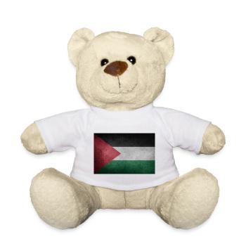 Drapeau Palestinien - Nounours - blanc - Devant