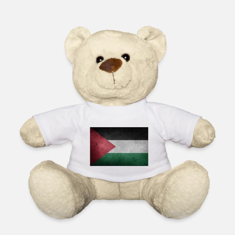 Palestinian flag - Teddy Bear - white