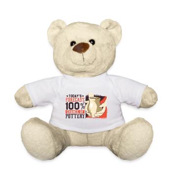 Potiers Hafner Poterie Potiers Cadeau de bricoleur - Nounours - blanc - Devant