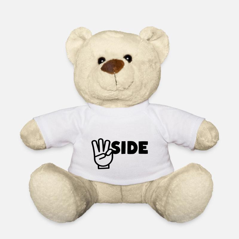 Signe du doigt Westside W - Nounours - blanc