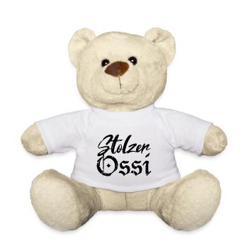 Stolzer Ossi Ostdeutschland - Teddy - Weiß - Vorne