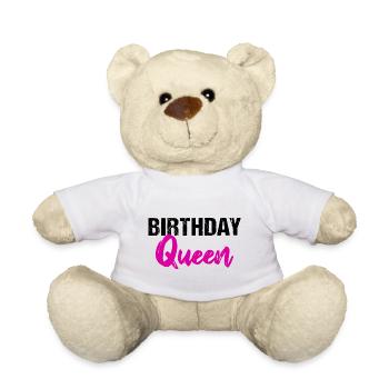 Birthday Queen - Teddy - Weiß - Vorne