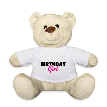 Birthday Girl - Teddy - Weiß - Vorne