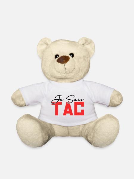 Je Suis TAC | TAC TIC Duo Drôle Cadeau - Nounours - blanc