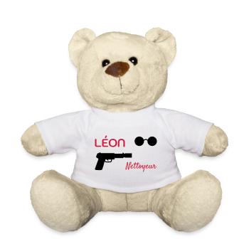 Léon - Nettoyeur - Film Culte - Cinéma - Nounours - blanc - Devant