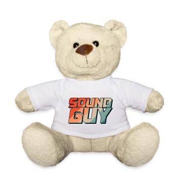 Sound engineer Event technology Audio technician - Teddy Bear - white - Front