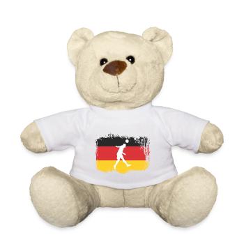 Fußball Deutschland Sport - Teddy - Weiß - Vorne