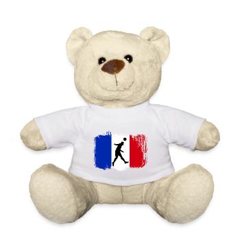 Football France Sport - Nounours - blanc - Devant