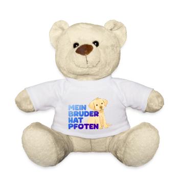 mein Bruder hat Pfoten - Teddy - Weiß - Vorne