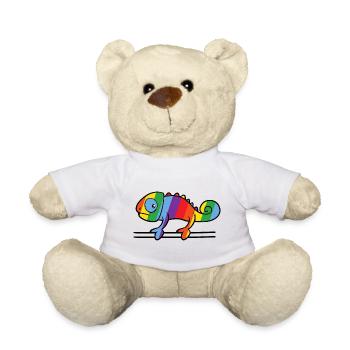 Gecko LGBT - Nounours - blanc - Devant