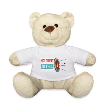 Pfeil Bogensport Bogenschütze Bogenschießen - Teddy - Weiß - Vorne