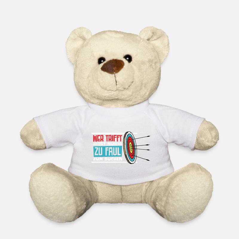 Pfeil Bogensport Bogenschütze Bogenschießen - Teddy - Weiß