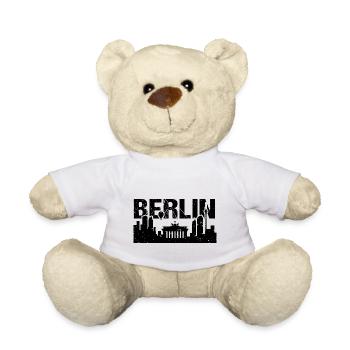 Berlin Skyline Vintage Hauptstadt Berlin - Teddy - Weiß - Vorne