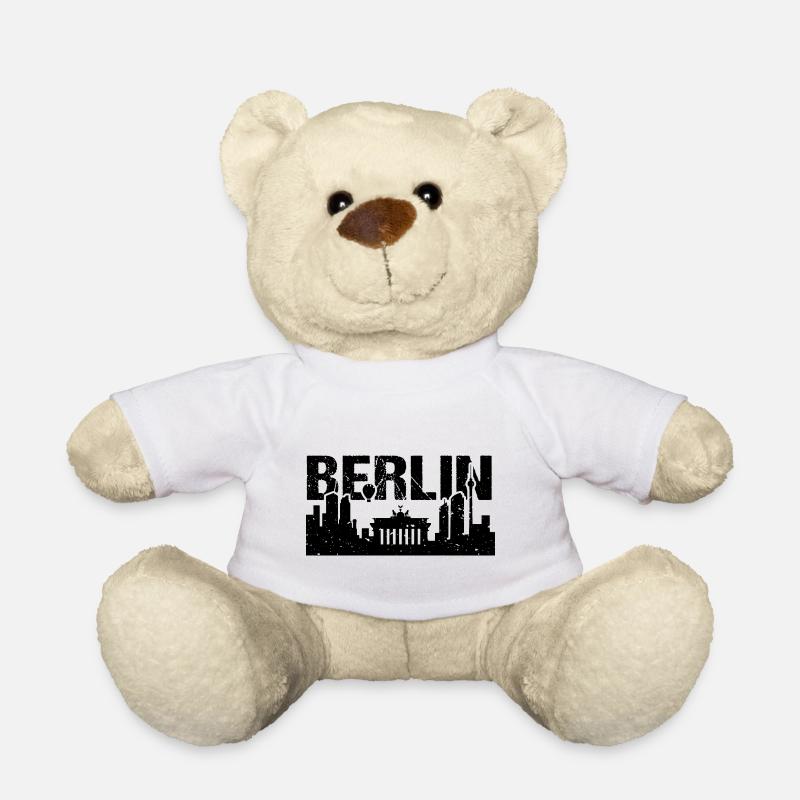 Berlin Skyline Vintage Hauptstadt Berlin - Teddy - Weiß