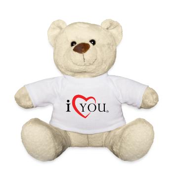 i love you - Teddy - Weiß - Vorne