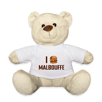 I Love Malbouffe - Nounours - blanc - Devant