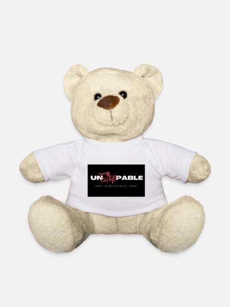 Unstoppable - Teddy Bear - white