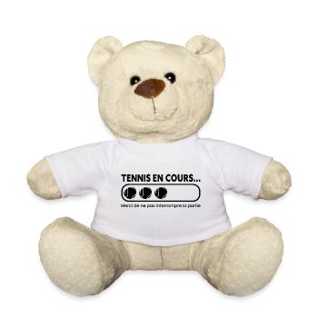 Tennis En Cours Partie - Nounours - blanc - Devant